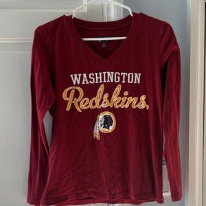 NFL REDSKINS Burgundy Long Sleeve Tee